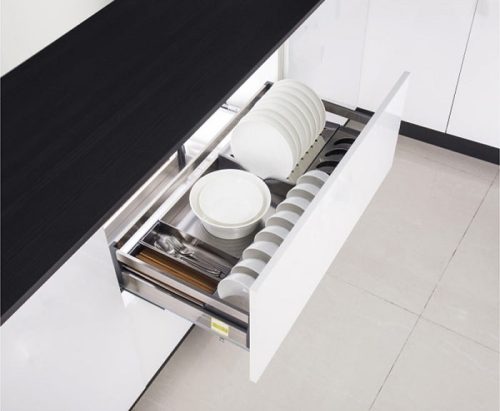 Giá bát đĩa hộp gắn tủ dưới Inox 201 Eurogold EU132800 Giá bát đĩa hộp gắn tủ dưới Inox 201 Eurogold EU132800
