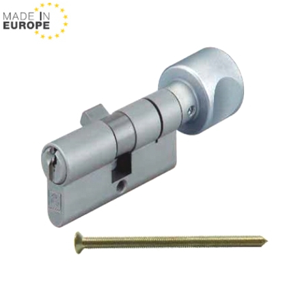 Ruột khóa 1 đầu chìa, 1 đầu vặn Hafele 916.08.672, 63mm Đồng thau