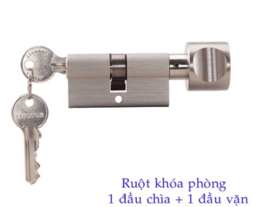 Ruột khóa 1 đầu chìa, 1 đầu vặn Hafele 916.96.305, 60mm Đồng thau