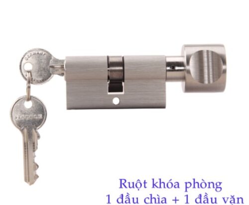 Ruột khóa 1 đầu chìa, 1 đầu vặn Hafele 916.96.313, 65mm Đồng thau