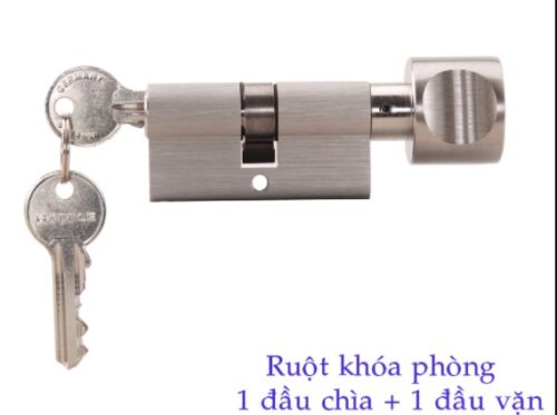 Ruột khóa 1 đầu chìa, 1 đầu vặn Hafele 916.96.325, 71mm Đồng thau