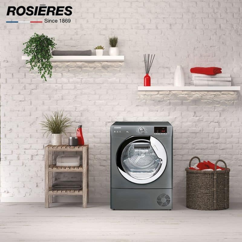 Thiết kế Máy sấy độc lập 10kg Rosieres RILSC10DGR-04 Thiết kế Máy sấy độc lập 10kg Rosieres RILSC10DGR-04