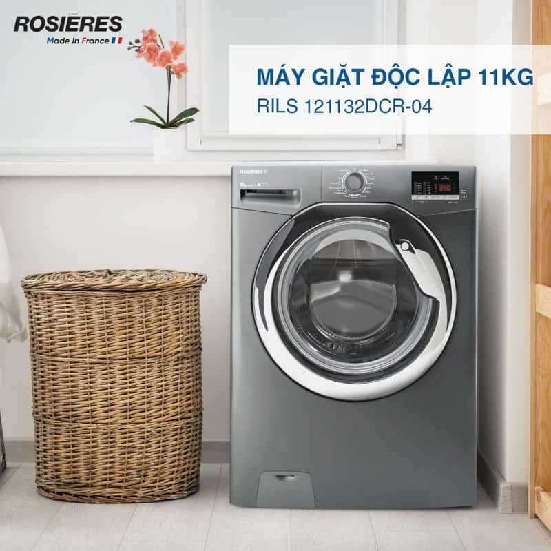 Ảnh thực tế Máy giặt Rosieres 11kg RILS121132DCR-04 Ảnh thực tế Máy giặt Rosieres 11kg RILS121132DCR-04