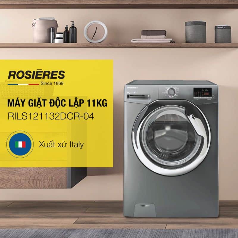 Xuất xứ Máy giặt Rosieres 11kg RILS121132DCR-04 Xuất xứ Máy giặt Rosieres 11kg RILS121132DCR-04