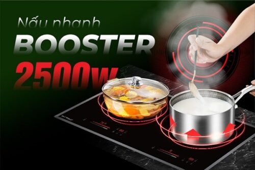 Bếp từ kết hợp hồng ngoại Eurosun EU-TE259Pro 7 Chế độ booster của bếp từ kết hợp hồng ngoại Eurosun EU-TE259Pro