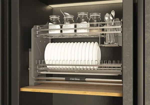 Rổ bát đĩa di động Cucina Lento 504.76.135 700mm Inox 304/ Xám Rổ bát đĩa di động Cucina Lento 504.76.135 700mm Inox 304/ Xám