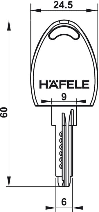 482.01.114_1 Hệ chìa chủ cho hệ khóa DIY Hafele 482.01.114