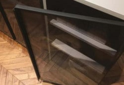 Khung nhôm kính Hafele màu đen 563.58.303