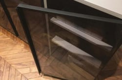 Khung nhôm kính Hafele màu đen 563.58.323