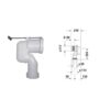 Bộ nối chuyển đổi đường xả dọc Duravit 588.45.961 1 Bộ nối chuyển đổi đường xả dọc Duravit 588.45.961