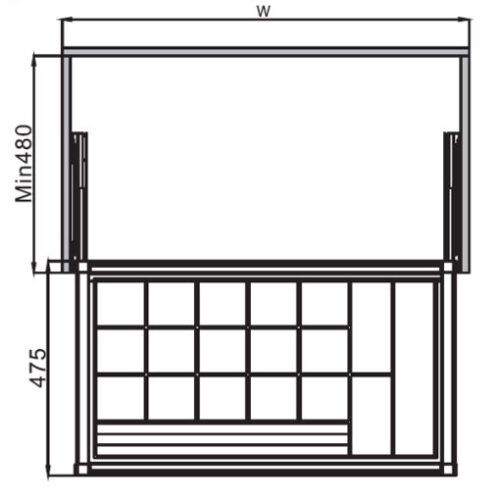 Khay đựng trang sức 800mm Hafele 807.95.103 3 Khay Đựng Trang Sức 800mm Hafele 807.95.103