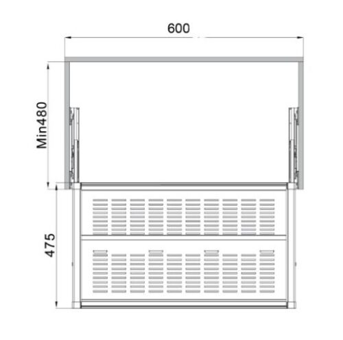 Kệ để giày bằng kim loại 600mm Hafele 807.95.861 3 807.95.861 1