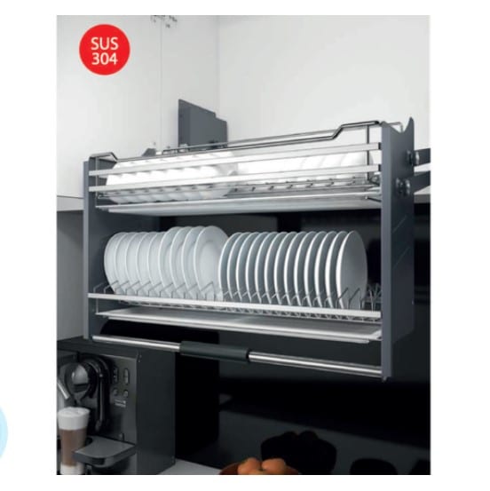 Giá bát đĩa nâng hạ inox 304 Inoxen BNH304-80 Giá bát đĩa nâng hạ inox 304 Inoxen BNH304-80
