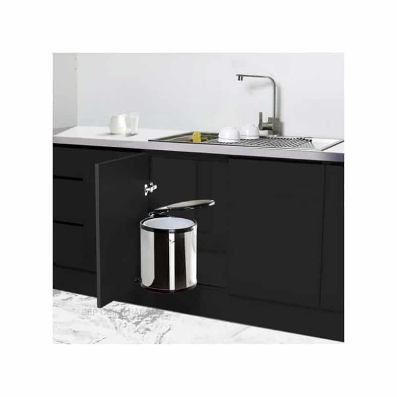 Ảnh Thùng rác gắn cánh lắp âm cửa Hafele Viola 502.24.003 Ảnh Thùng rác gắn cánh lắp âm cửa Hafele Viola 502.24.003