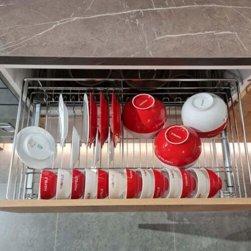 Rổ đựng bát đĩa Cappella 800mm Hafele 549.08.013 4 Ảnh thực tế Rổ Đựng Chén Đĩa Cappella 800mm Hafele 549.08.013