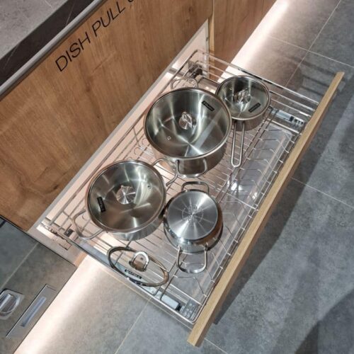 Bộ Rổ Xoong Nồi Cappella 900mm Hafele 549.08.034 4 Ảnh thực tế Bộ Rổ Xoong Nồi Cappella 900mm Hafele 549.08.034