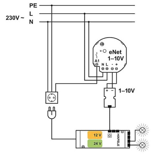 Bộ điều chỉnh sáng tối Hafele 833.89.144 3 Bộ điều chỉnh sáng tối Hafele 833.89.144