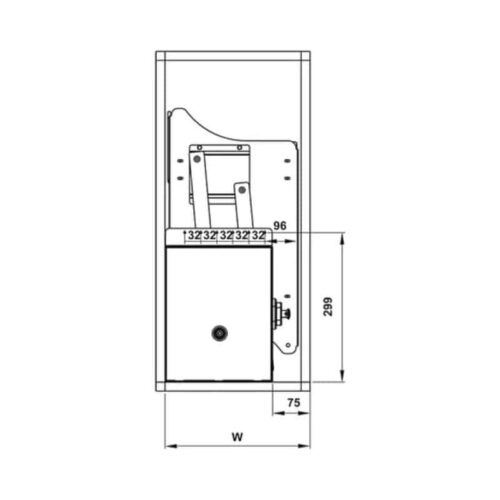 Bộ rổ bát đĩa Hafele Lento 504.76.010 700mm 3 Bộ rổ bát đĩa Hafele Lento 504.76.010 700mm
