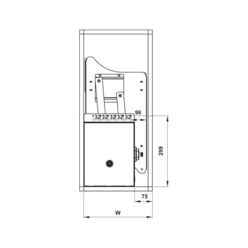 Bộ rổ bát đĩa Hafele Lento 504.76.019 600mm Bộ rổ bát đĩa Hafele Lento 504.76.019 600mm