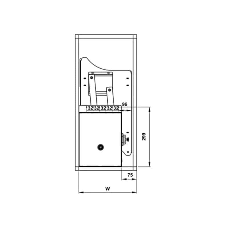 Bộ rổ bát đĩa Hafele Lento 504.76.020 700mm Bộ rổ bát đĩa Hafele Lento 504.76.020 700mm
