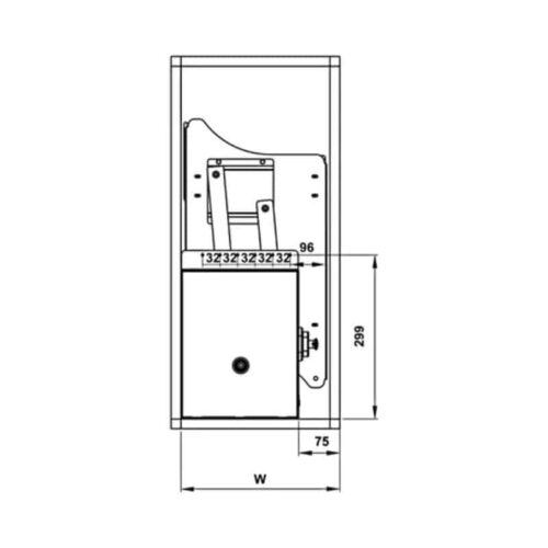 Bộ rổ bát đĩa Hafele Lento 504.76.022 800mm 4 Bộ rổ bát đĩa Hafele Lento 504.76.022 800mm