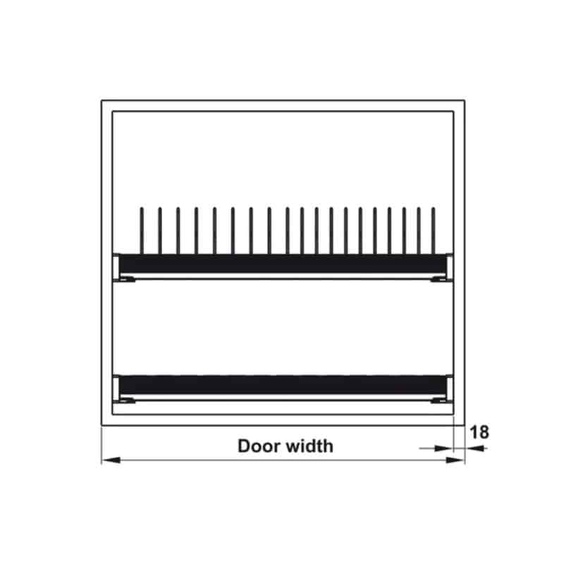 Bộ rổ bát đĩa Hafele Presto 544.40.013 800mm Bộ rổ bát đĩa Hafele Presto 544.40.013 800mm