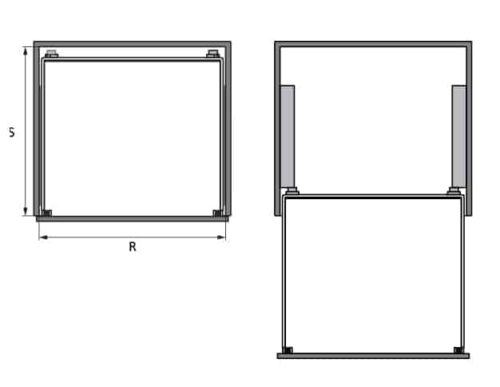 Bộ rổ bát đĩa Cappella Hafele 549.08.005 Inox 304 3 Kích thước của Bộ rổ bát đĩa Cappella Hafele 549.08.005 Inox 304