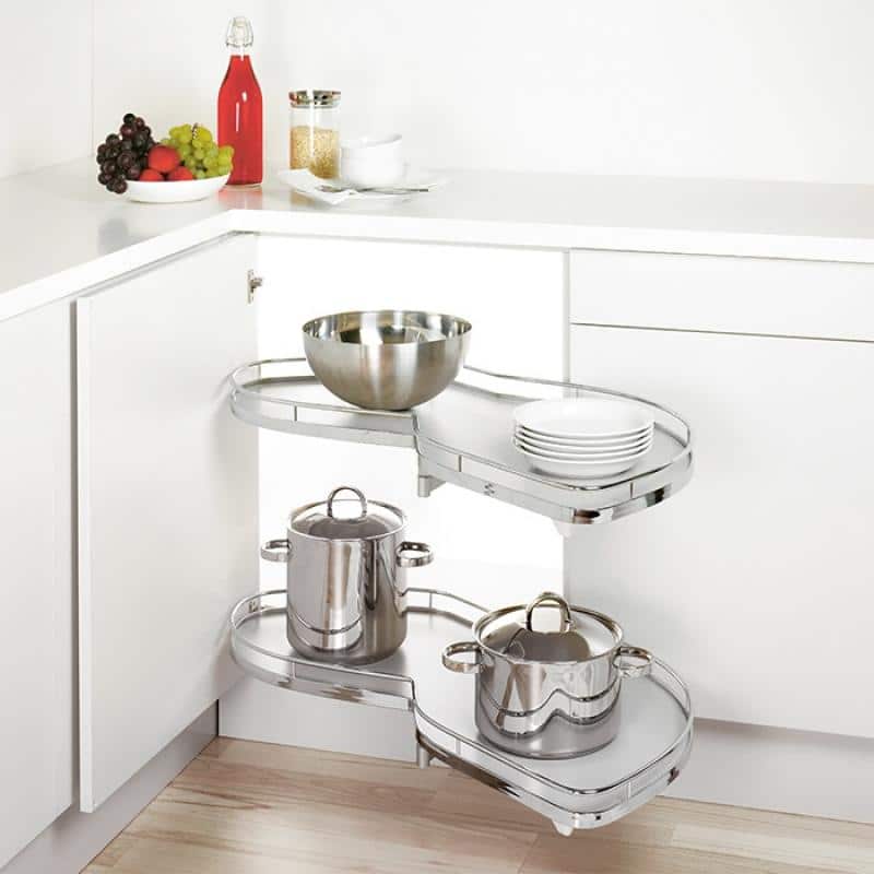 Bộ rổ góc Lemans II Hafele 541.32.670, màu Crom Bộ rổ góc Lemans II Hafele 541.32.670, màu Crom