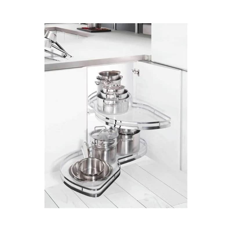 Bộ rổ góc Lemans II Hafele 541.32.671, màu Crom Bộ rổ góc Lemans II Hafele 541.32.671, màu Crom