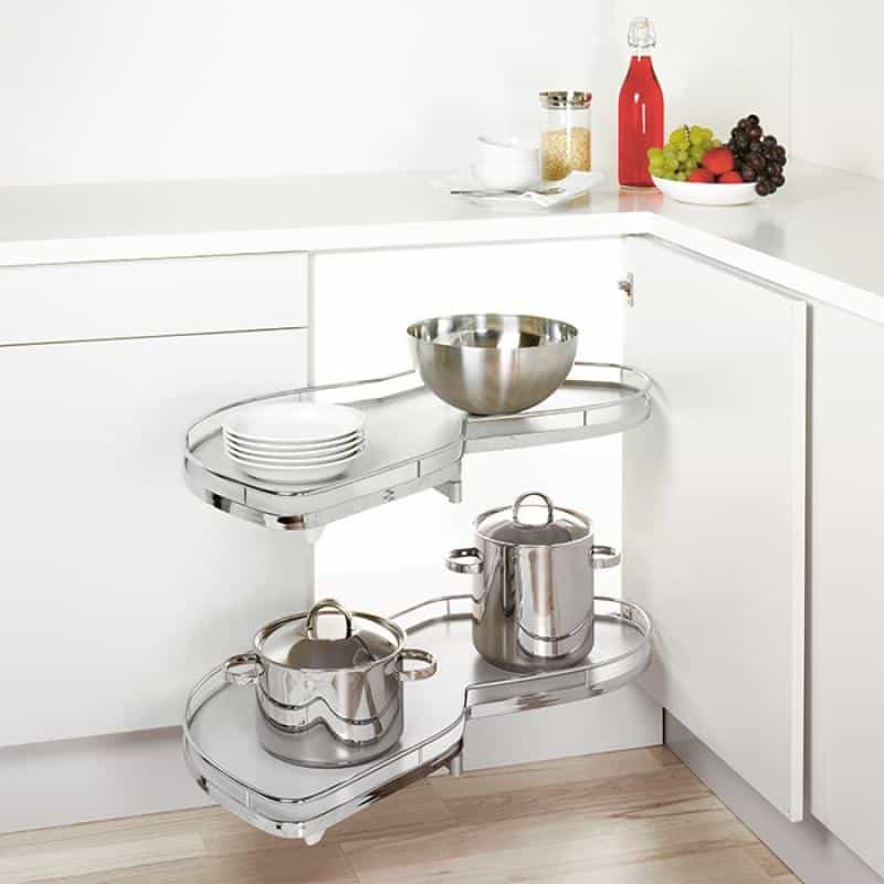 Bộ rổ góc Lemans II Hafele 541.32.671, màu Crom Bộ rổ góc Lemans II Hafele 541.32.671, màu Crom