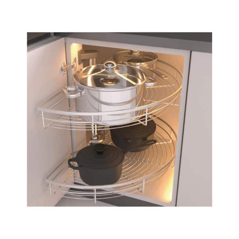 Bộ rổ góc xoay 180 độ Hafele Mezzo 548.37.001 Bộ rổ góc xoay 180 độ Hafele Mezzo 548.37.001