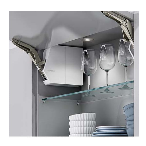 Bộ tay nâng Free Flap 1.7E Hafele 372.29.700 nắp trắng Bộ tay nâng Free Flap 1.7E Hafele 372.29.700 nắp trắng