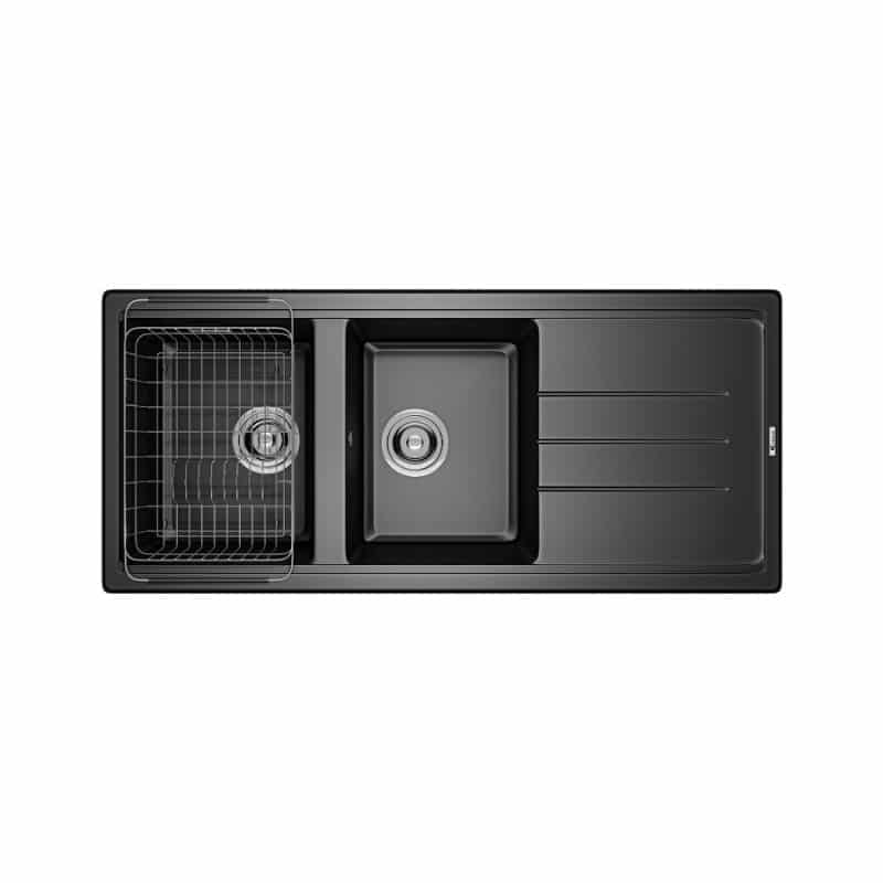 Chậu rửa bát Konox Granite Sink Phoenix 1160 - Black Chậu rửa bát Konox Granite Sink Phoenix 1160 - Black