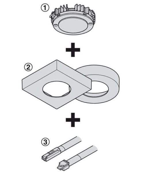 Đèn Led chiếu 12V Hafele 833.72.350 3 Kích thước của Đèn Led chiếu 12V Hafele 833.72.350