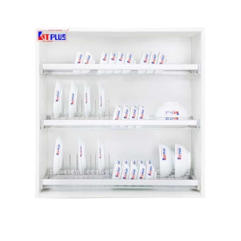 Giá bát cố định 3 tầng cao cấp, Inox mờ Kit Plus DK12B VIP.70 Giá bát cố định 3 tầng cao cấp, Inox mờ Kit Plus DK12B VIP.70