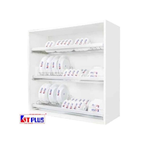 Giá bát cố định 3 tầng Inox mờ cao cấp Kit Plus DK12B MIX.80