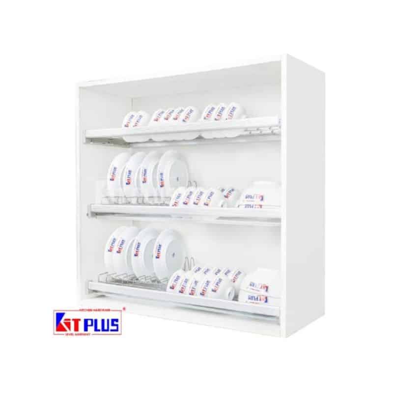 Giá bát cố định 3 tầng Inox mờ cao cấp Kit Plus DK12B MIX.80 Giá bát cố định 3 tầng Inox mờ cao cấp Kit Plus DK12B MIX.80