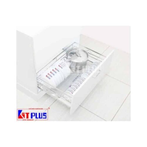 Giá xoong nồi, bát đĩa đa năng nan dẹt inox mờ Kit Plus BM VIP.70