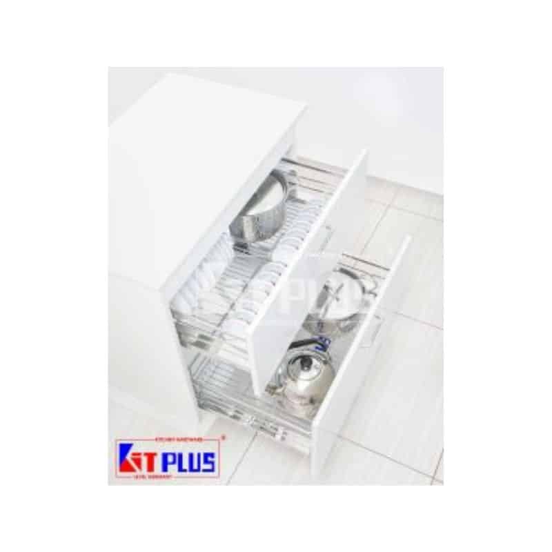 Giá xoong nồi, bát đĩa đa năng nan dẹt inox mờ Kit Plus BM VIP.75 Giá xoong nồi, bát đĩa đa năng nan dẹt inox mờ Kit Plus BM VIP.75