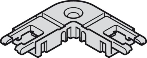 Kích thước của Kẹp nối góc 90º cho đèn Led dây 8mm Hafele 833.89.187