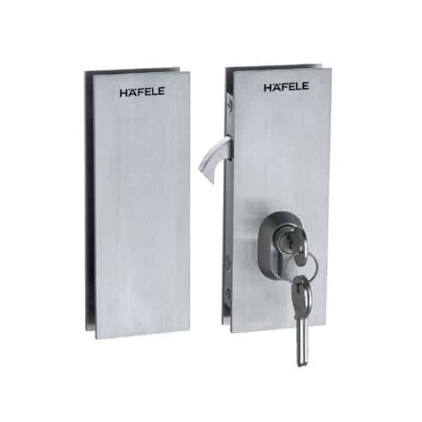 Khóa cửa kính thân khóa cửa trượt mở phải Hafele 981.59.050 Khóa cửa kính thân khóa cửa trượt mở phải Hafele 981.59.050