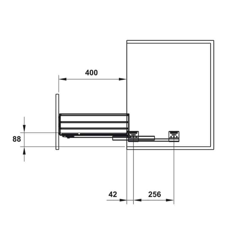 Kích thước Rổ Đựng Chén Đĩa Cappella 800mm Hafele 549.08.013 Kích thước Rổ Đựng Chén Đĩa Cappella 800mm Hafele 549.08.013