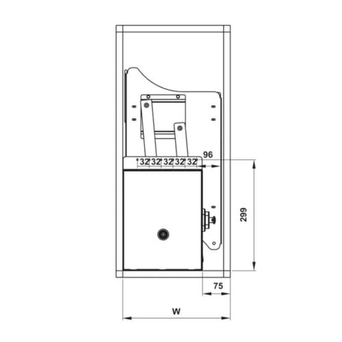 Kích thước Bộ rổ bát đĩa Hafele Lento 504.76.012