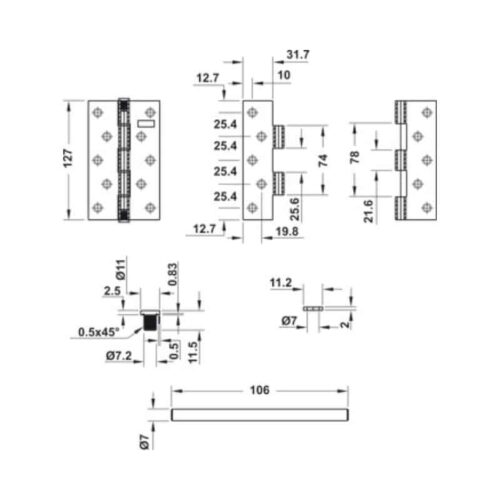Bản lề lá Bauma 926.20.344 3 phu kien bauma 926 20 344 1
