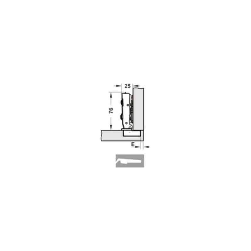 Bản lề Cucina Legato 334.00.064 mạ niken, đen Bản lề Cucina Legato 334.00.064 mạ niken, đen