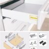 Ray hộp giảm chấn Eurogold EUSE1450 1 Ray hộp giảm chấn Eurogold EUSE1450