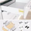 Ray hộp giảm chấn Eurogold EUSE1500 2 ray hộp giảm chấn Eurogold EUSE1500