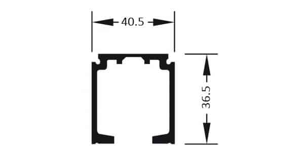 Ray trượt đơn dài 3000mm Hafele 941.62.731 Ray trượt đơn dài 3000mm Hafele 941.62.731