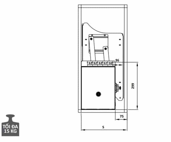 Kích thước của Rổ bát đĩa di động Cucina Lento 504.76.137 800mm Inox 304/ Xám Kích thước của Rổ bát đĩa di động Cucina Lento 504.76.137 800mm Inox 304/ Xám