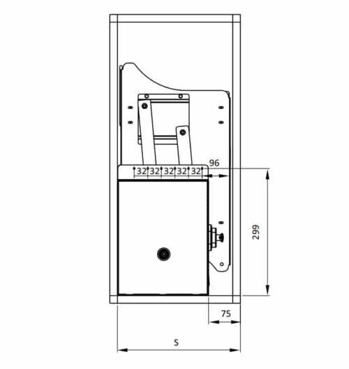 Rổ bát đĩa di động lướt tròn Lento Hafele 504.76.007 Inox 304 3 Kích thước của Rổ bát đĩa di động lướt tròn Lento Hafele 504.76.007 Inox 304